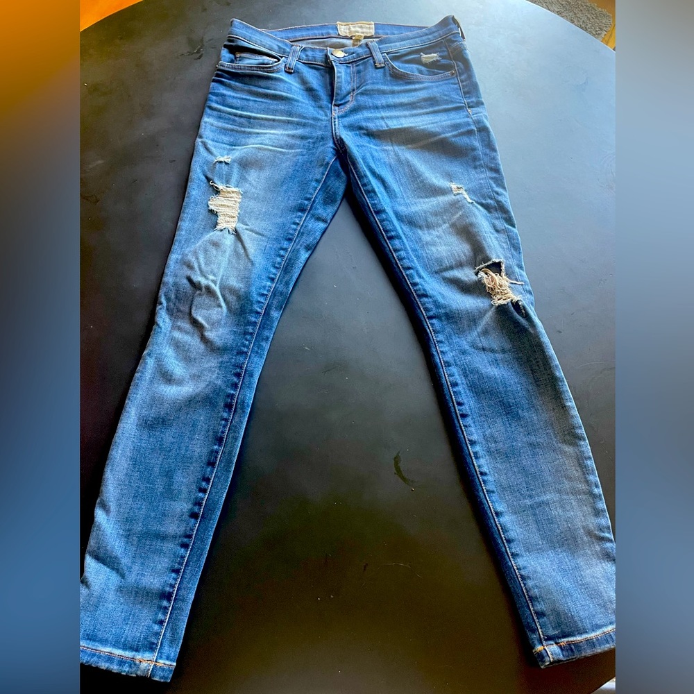 Current Elliot -The Stiletto distressed skinny jeans size 26